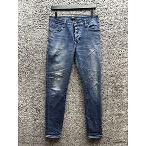 Neuw Denim Iggy Skinny Button-Fly Denim Jeans Medium Wash Blue Mens Size 30 x 32